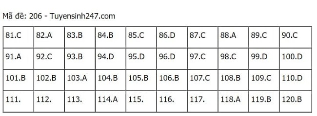 Gợi ý đáp án môn Vật lý thi tốt nghiệp THPT 2021 đầy đủ mã đề - Ảnh 2