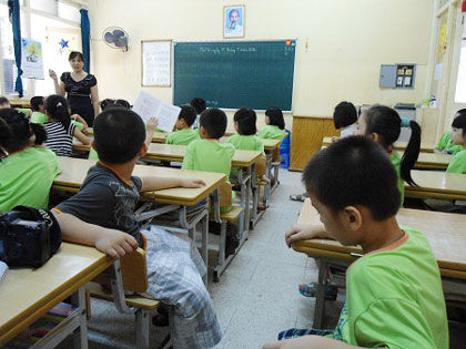 Một tiết học của học sinh trường Thực Nghiệm Một tiết học của học sinh trường Thực Nghiệm