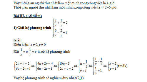 đáp án đề thi lớp 10 môn toán đáp án đề thi lớp 10 môn toán