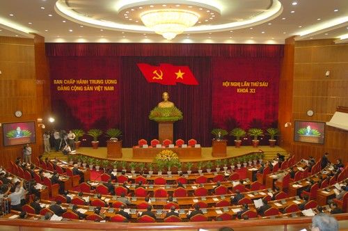 Quang Cảnh Hội nghị Trung ương lần thứ sáu Ban chấp hành Trung ương Đảng khóa XI