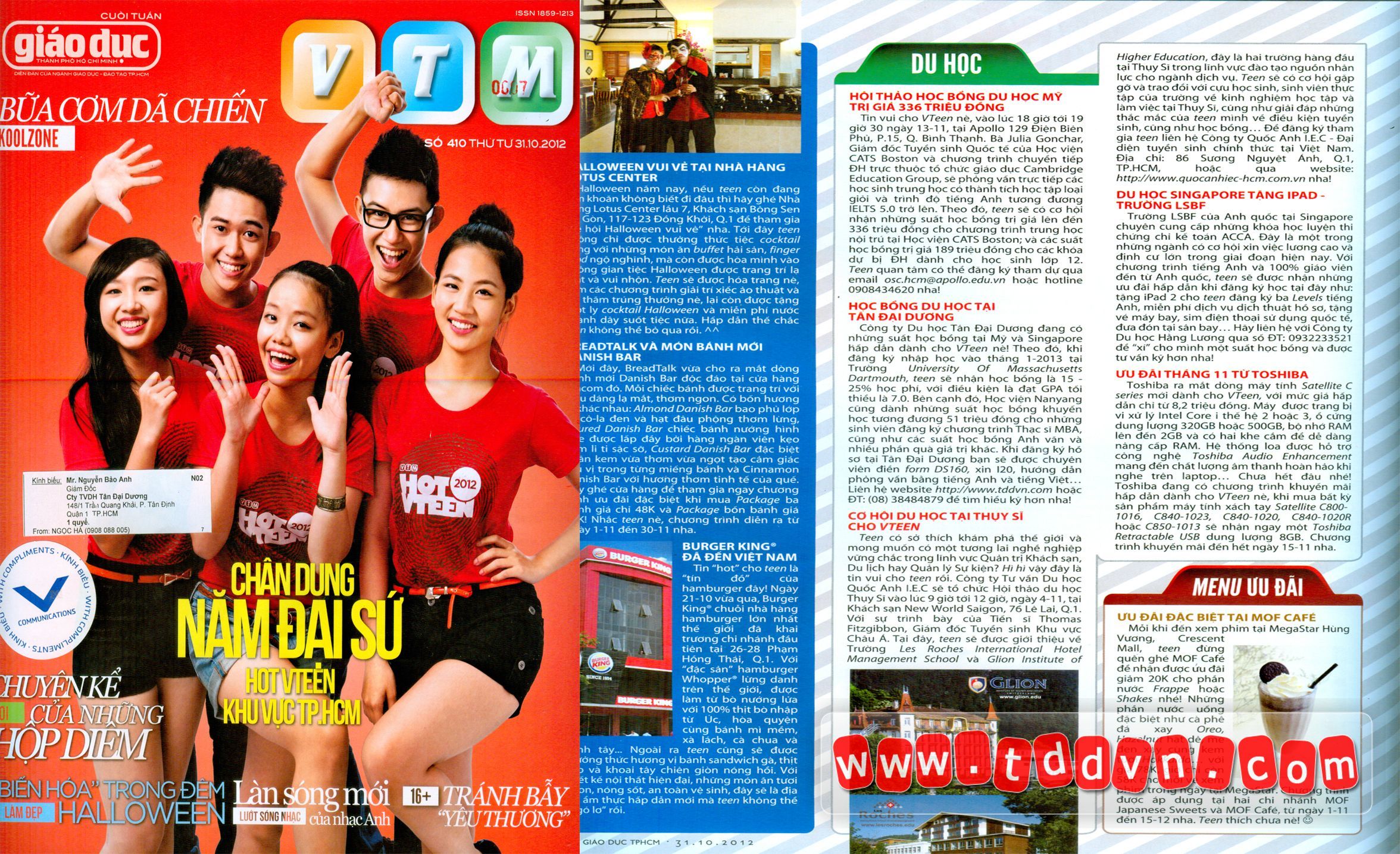 Tư vấn thủ tục du học Mỹ cho du học sinh 2013