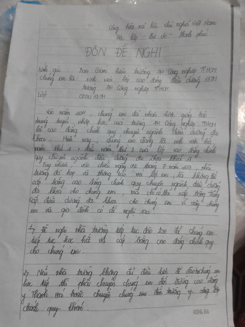 Đại học Công nghiệp bị "tố" lừa đảo thí sinh Đại học Công nghiệp bị "tố" lừa đảo thí sinh