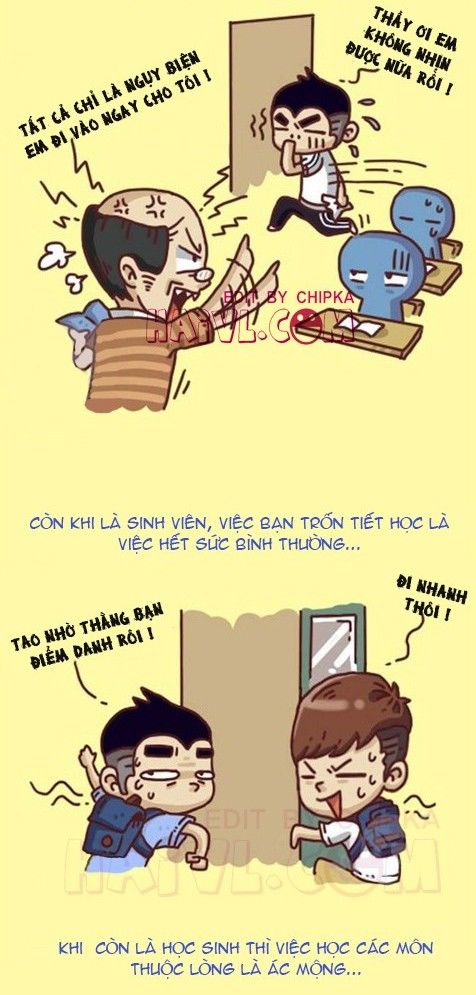 Bộ ảnh: Sự khác nhau cơ bản giữa học sinh và sinh viên