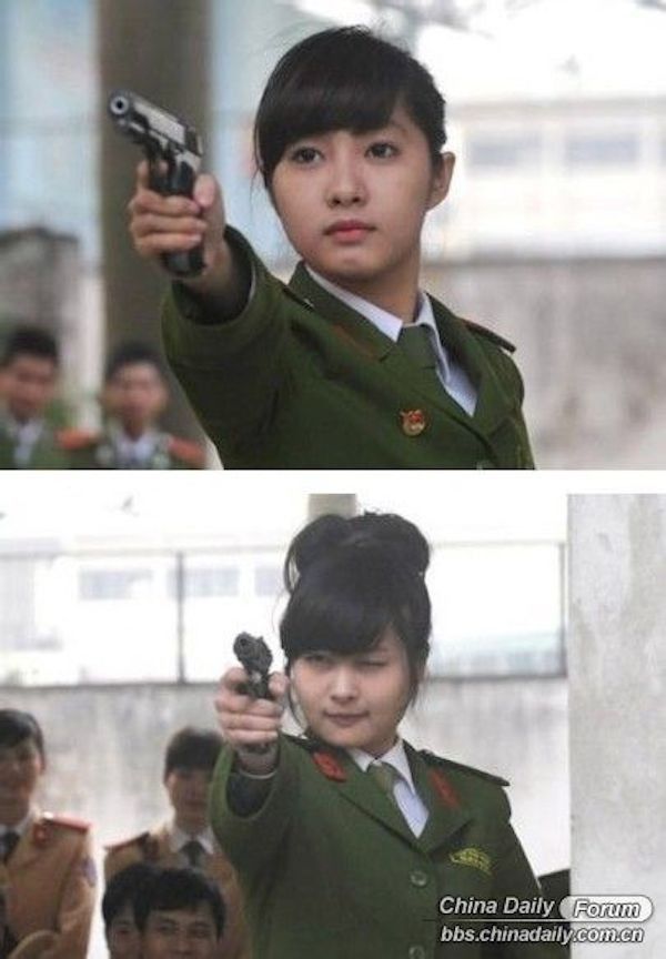 nữ cảnh sát, xinh đẹp, nước ngoài