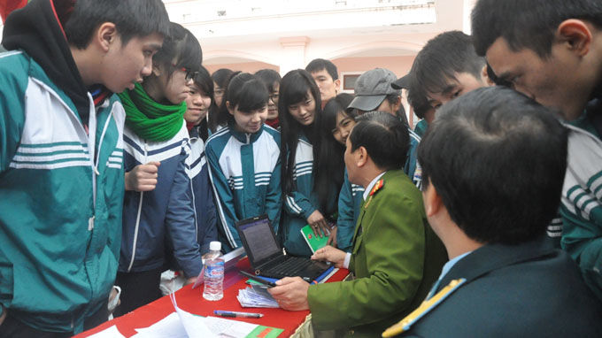 Quy định đối tượng tuyển thẳng khối trường CAND 2014