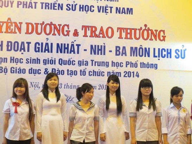 Lần đầu tiên Hà Nội có giải nhất học sinh giỏi quốc gia môn Sử