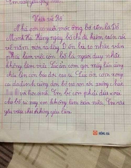 Hài hước hình ảnh bố mẹ trong bài văn của học sinh tiểu học Hài hước hình ảnh bố mẹ trong bài văn của học sinh tiểu học