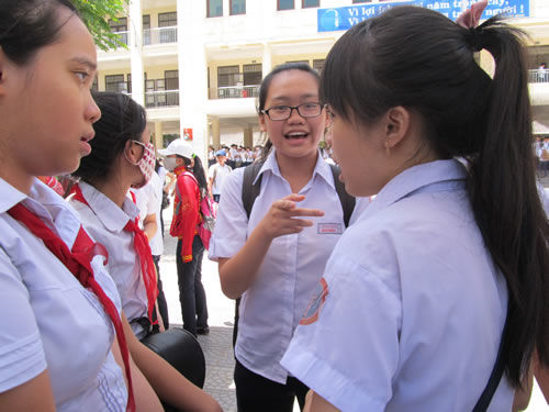 Học sinh Đà Nẵng bước vào ngày cuối kỳ thi lớp 10 