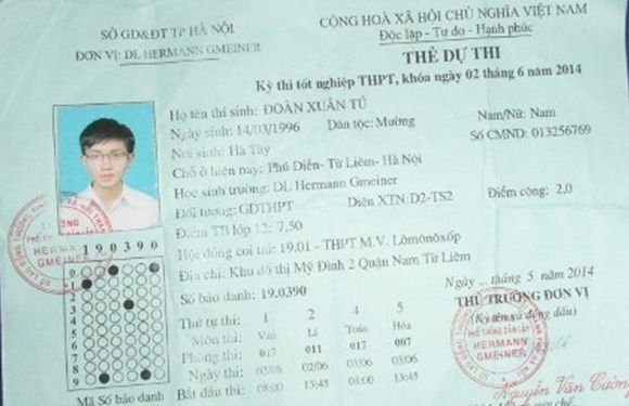 Một thí sinh bị ngất trong khi thi tốt nghiệp