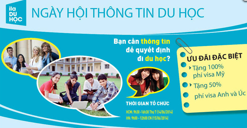 Hội thảo du học: Ngày hội thông tin du học các nước cùng ILA