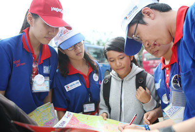 Sôi động chương trình tiếp sức mùa thi tại Tp.HCM Sôi động chương trình tiếp sức mùa thi tại Tp.HCM