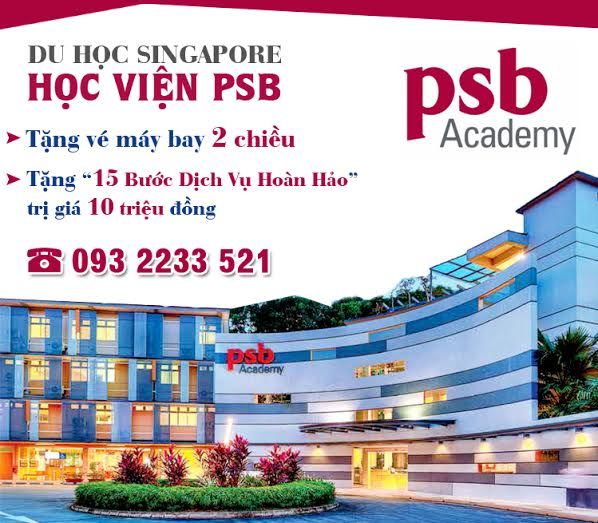 Tặng vé máy bay 2 chiều du học Singapore tại Học viện PSB Tặng vé máy bay 2 chiều du học Singapore tại Học viện PSB