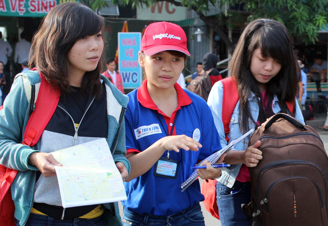 Thí sinh tấp nập đổ về cụm thi đại học Tp.HCM 2014 Thí sinh tấp nập đổ về cụm thi đại học Tp.HCM 2014
