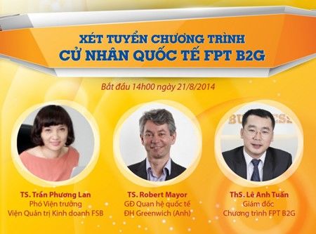 Chương trình cử nhân quốc tế FPT B2G tuyển thẳng thí sinh Khá, Giỏi - Ảnh 1