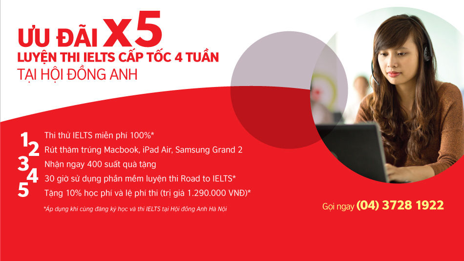 Luyện thi IELTS cấp tốc trong vòng 4 tuần Luyện thi IELTS cấp tốc trong vòng 4 tuần