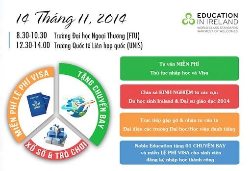 Triển lãm giáo dục Ireland ngày 14/11/2014