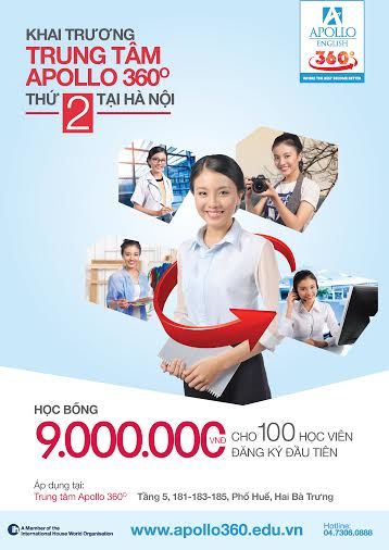 Khai trương trung tâm tiếng anh Apollo thứ 2 tại Huế, Hà Nội Khai trương trung tâm tiếng anh Apollo thứ 2 tại Huế, Hà Nội