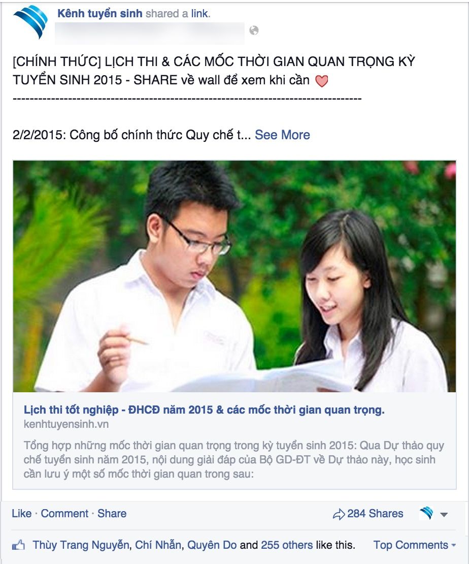 Phát triển nội dung cho trang Facebook Fanpage Phát triển nội dung cho trang Facebook Fanpage