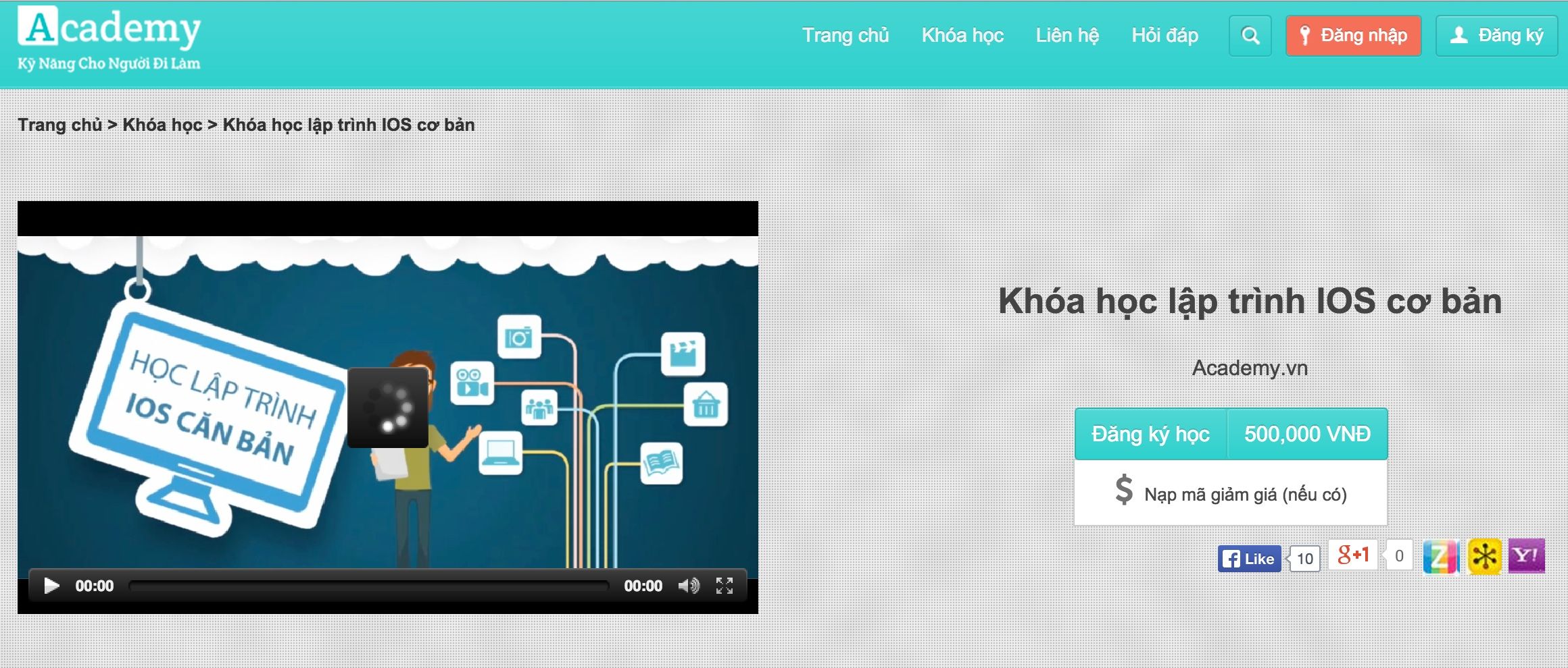 Khoá học lập trình iOS cho người mới bắt đầu tại Academy.vn Khoá học lập trình iOS cho người mới bắt đầu tại Academy.vn