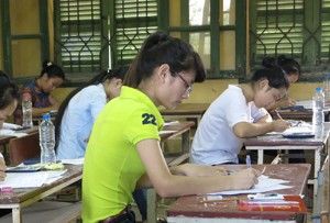 Tuyển sinh 2015: Đề thi thang điểm 20, chấm chính xác đến 0.25 điểm