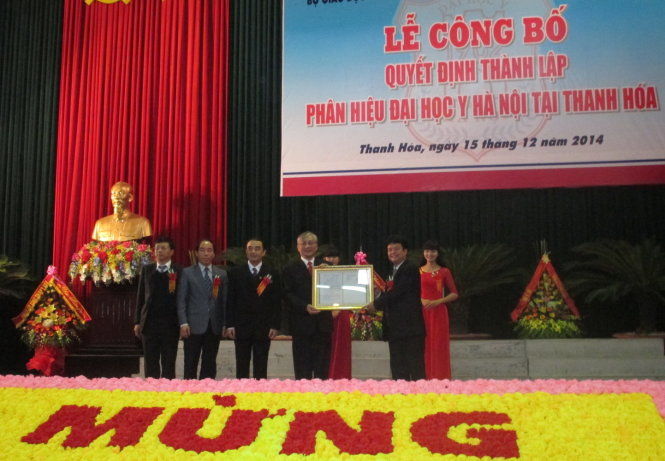 Thành lập trường Đại học Y Hà Nội tại Thanh Hóa