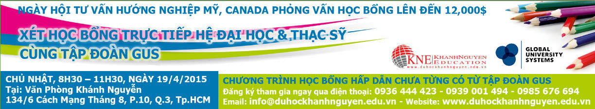 DU HỌC HƯỚNG NGHIỆP TẠI MỸ, CANADA CÙNG TẬP ĐOÀN GUS