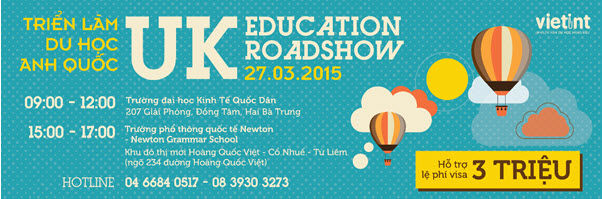 Triển lãm du học Anh Quốc – UK Education Roadshow IV Triển lãm du học Anh Quốc – UK Education Roadshow IV