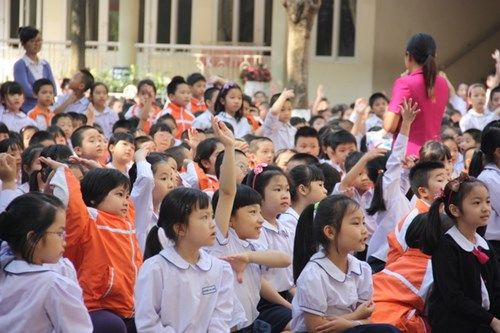 Học sinh trường tiểu học Nghĩa Tân (Hà Nội) hào hứng cùng Festival tiếng Anh  - Ảnh 4