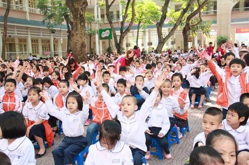 Học sinh trường tiểu học Nghĩa Tân (Hà Nội) hào hứng cùng Festival tiếng Anh  - Ảnh 5