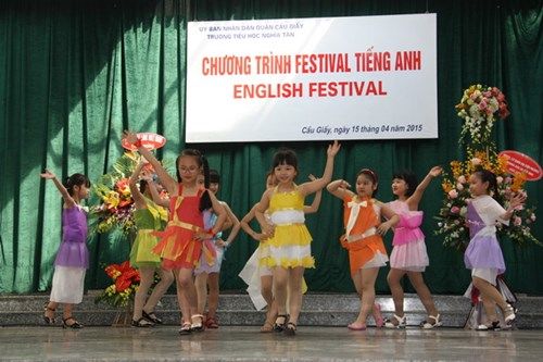 Học sinh trường tiểu học Nghĩa Tân (Hà Nội) hào hứng cùng Festival tiếng Anh  - Ảnh 7