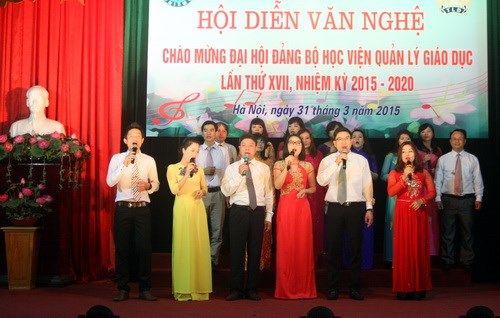 Hội diễn văn nghệ chào mừng Đại hội Đảng - Ảnh 4
