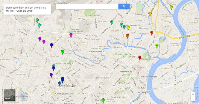 26 điểm thi THPT quốc gia thuộc cụm thi do ĐHQG TP.HCM chủ trì