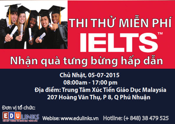 Thi thử ielts miễn phí, nhận giải thưởng giá trị Thi thử ielts miễn phí, nhận giải thưởng giá trị