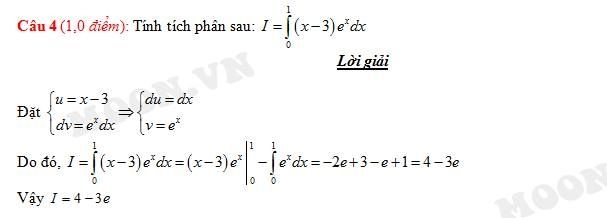 Đáp án đề thi đại học môn toán 2015 (Moon.vn) Đáp án đề thi đại học môn toán 2015 (Moon.vn)