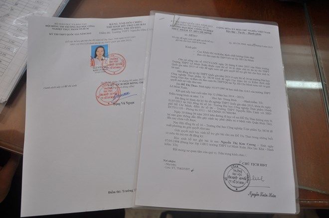 Điểm thi đặc biệt nhất kỳ thi tốt nghiệp THPT quốc gia 2015