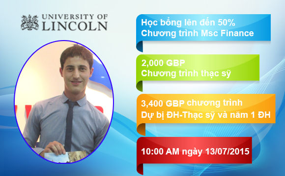 Hội thảo du học Anh- Phỏng vấn học bổng 50% Trường Đại học Lincoln Hội thảo du học Anh- Phỏng vấn học bổng 50% Trường Đại học Lincoln