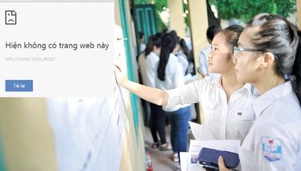 Thí sinh không xem được điểm hôm nay thì để mai, ngày kia