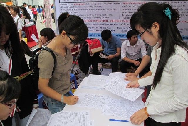 Tuyển sinh ĐH, CĐ năm 2015: Điểm cao vẫn có thể bị trượt