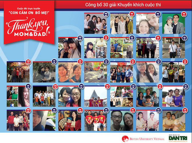 Đã tìm thấy chủ nhân “cúp vàng” Giải thưởng “Thank you, Mom & Dad”