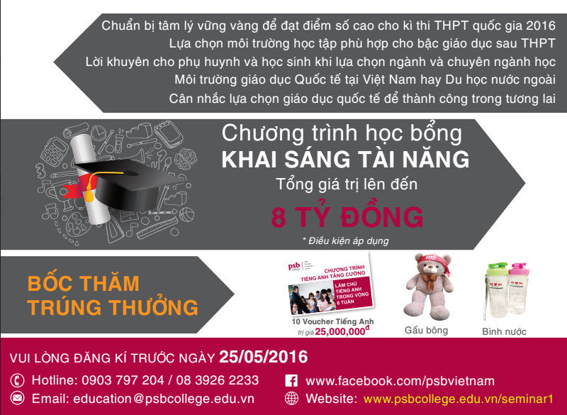 Vững vàng vượt qua kỳ thi THPT 2016 Vững vàng vượt qua kỳ thi THPT 2016