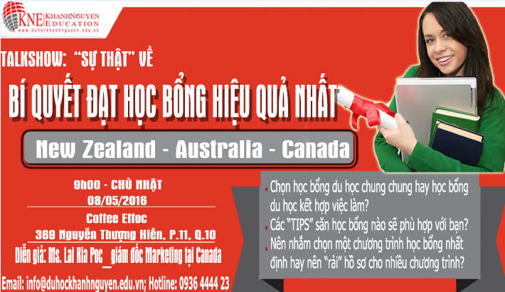 Talkshow: "Sự thật" về bí quyết đạt học bổng du học hiệu quả nhất