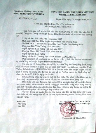 Bộ Công an sẽ xem xét trường hợp nữ sinh 29 điểm vẫn trượt đại học Bộ Công an sẽ xem xét trường hợp nữ sinh 29 điểm vẫn trượt đại học