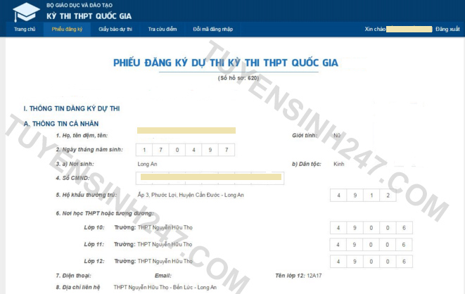 Hướng dẫn tra cứu điểm thi tốt nghiệp năm 2016