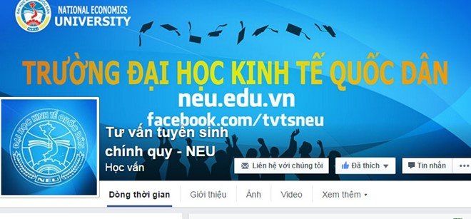 Những trường ĐH nào tư vấn tuyển sinh qua facebook?