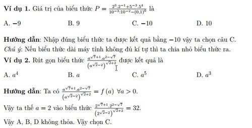Cách sử dụng máy tính cầm tay để giải nhanh Toán thi THPT quốc gia 2017 Cách sử dụng máy tính cầm tay để giải nhanh Toán thi THPT quốc gia 2017