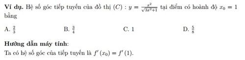 Cách sử dụng máy tính cầm tay để giải nhanh Toán thi THPT quốc gia 2017 Cách sử dụng máy tính cầm tay để giải nhanh Toán thi THPT quốc gia 2017