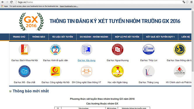 Công bố điều kiện xét tuyển riêng của các trường trong nhóm GX