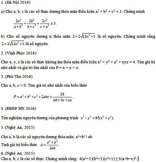Đề thi chuyên toán lớp 10 nên ra như thế nào