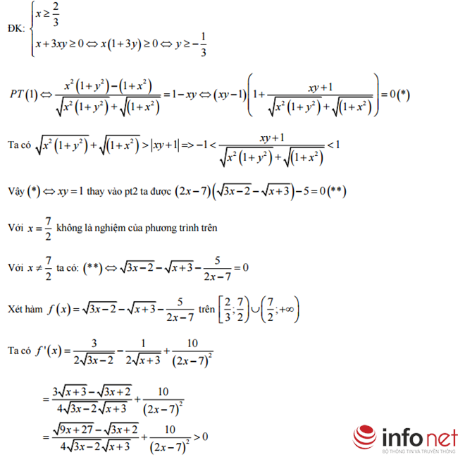 Hà Nội: Đáp án đề thi thử môn Toán THPT Quốc gia 2016 Hà Nội: Đáp án đề thi thử môn Toán THPT Quốc gia 2016