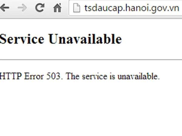 Hệ thống đăng ký tuyển sinh trực tuyến đầu cấp tại Hà Nội quá tải